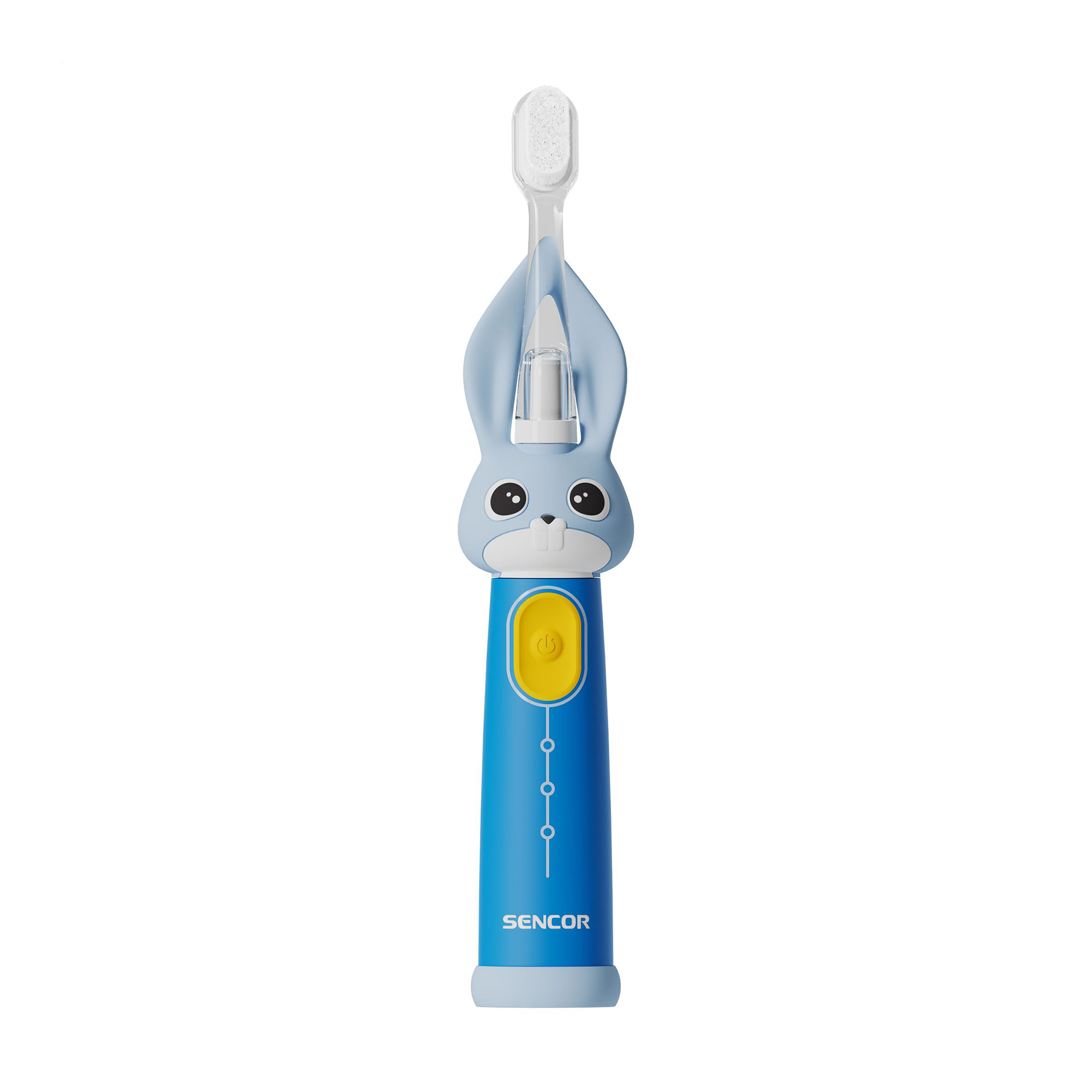 Дитяча електрична зубна щітка Sencor Baby Sonic Toothbrush Кролик, від народження до 3 років, синя (SOC 0810BL)