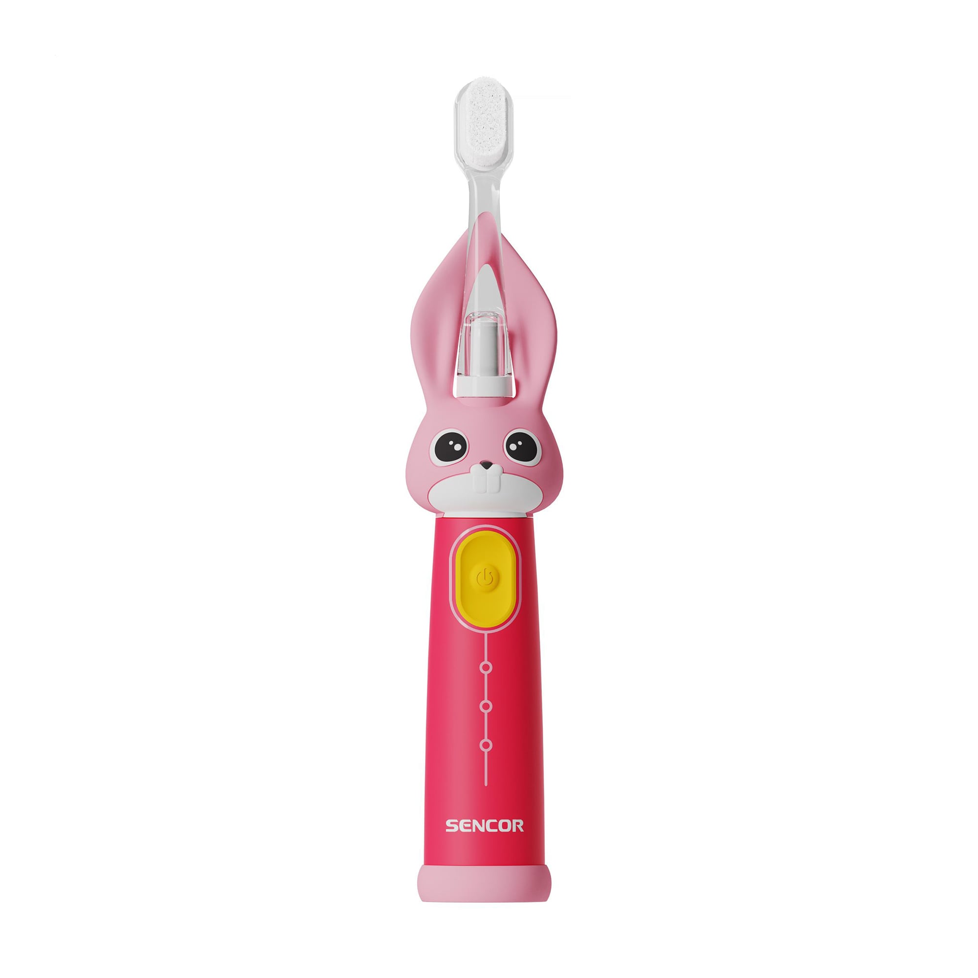 Дитяча електрична зубна щітка Sencor Baby Sonic Toothbrush Кролик, від народження до 3 років, рожева (SOC 0811RS)
