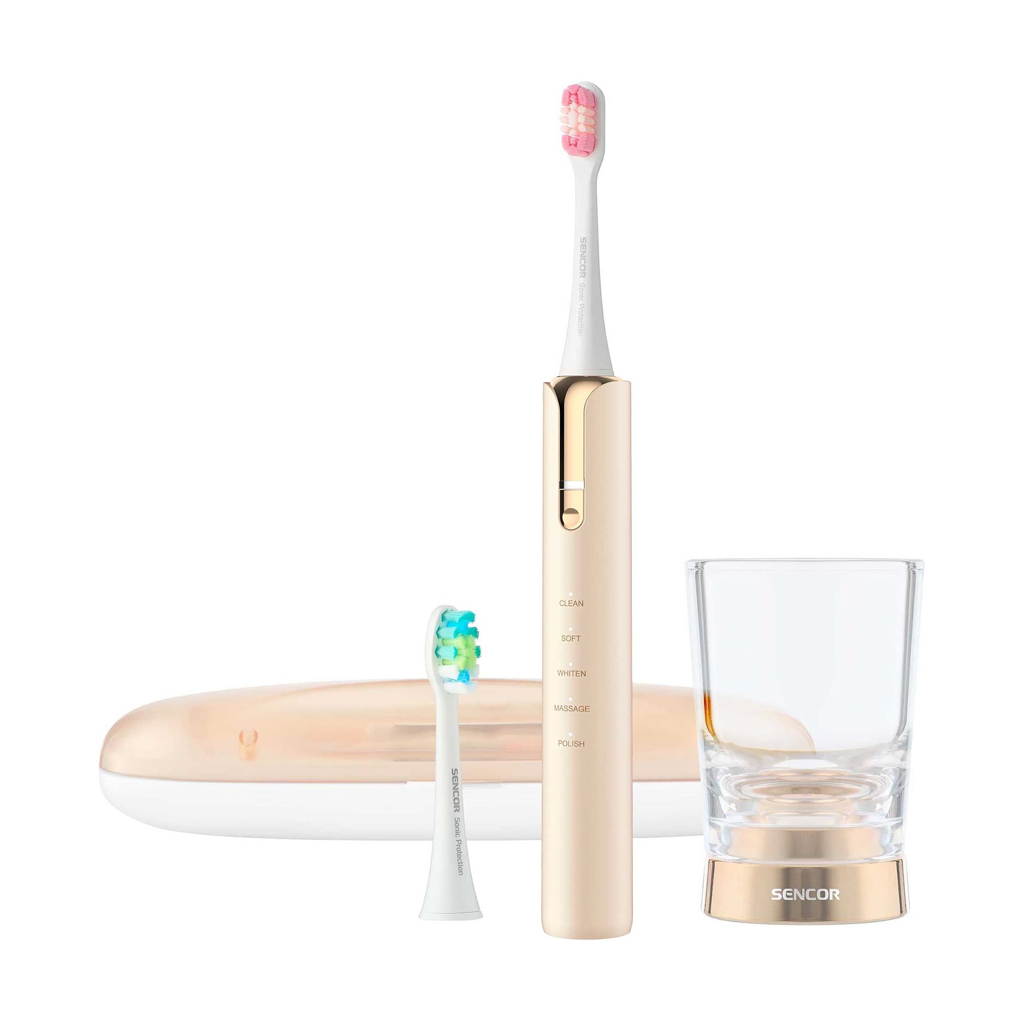 Електрична зубна щітка Sencor Electric Sonic Toothbrush біло-золота (SOC 4111GD)